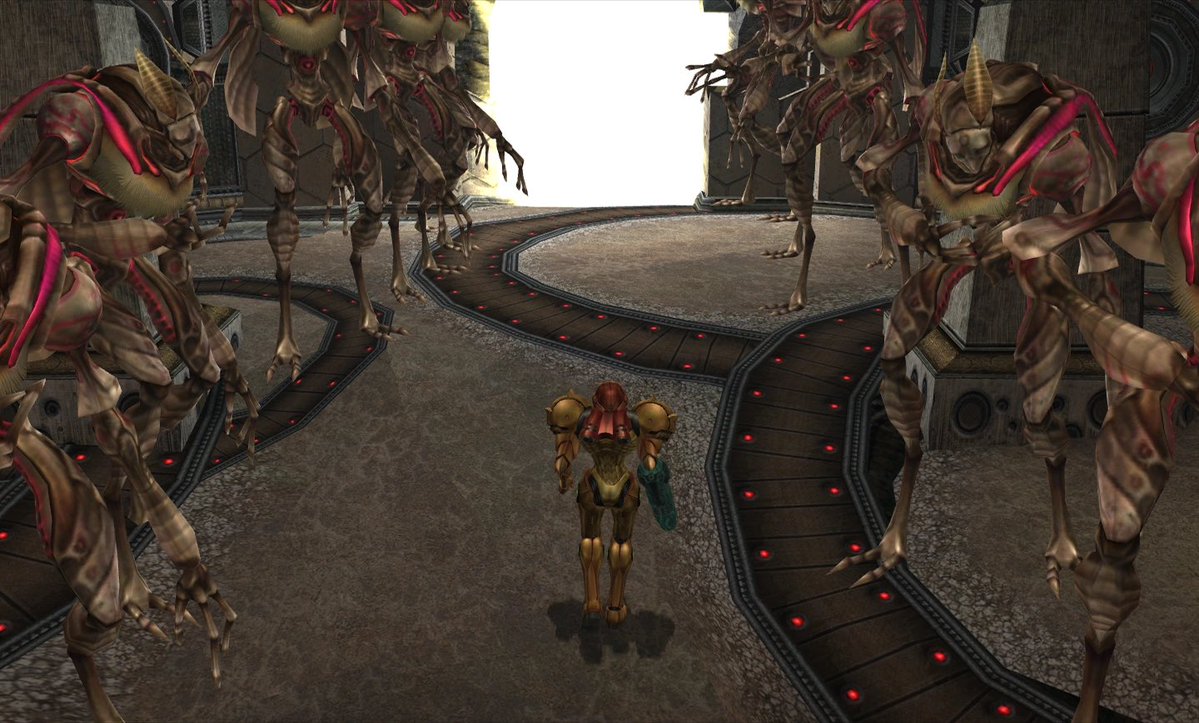 KidsFilmingClub's tweet photo. You’re trying to argue about the power & feats of these characters from their past games.

I’m saying that, comparing what we’ve seen so far from both their NEWEST game’s trailers, Samus is doing way more cool action in her gameplay than GoW is.

But if you’re really going to talk about feats, I don’t think you want to play that game against the heroic feats of Samus: