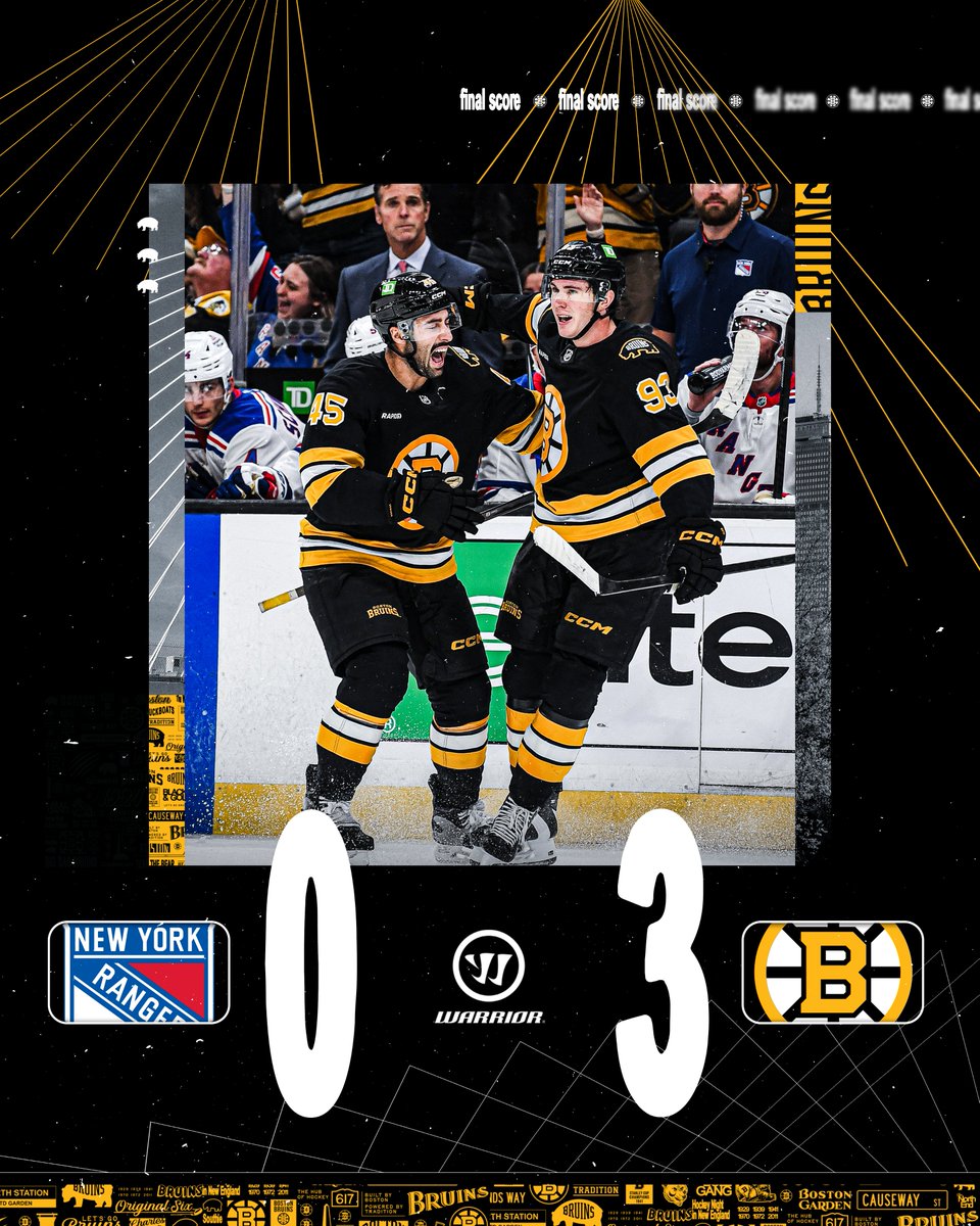 NHLBruins's tweet photo. AN OPENING DUB SECURED 👏 https://t.co/5UEqLcqo7O