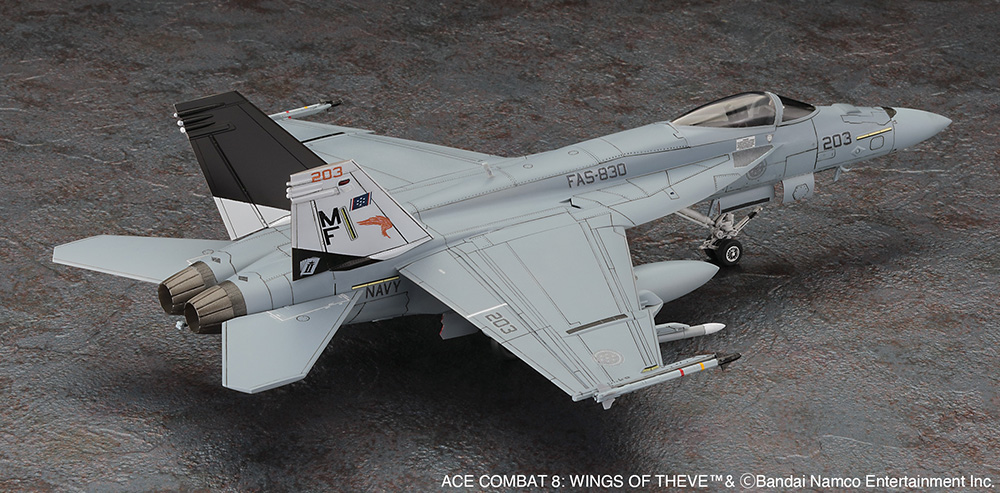 hasegawa_model's tweet photo. 【新製品情報（完成見本公開）】
エースコンバット 8より、ジョーカー隊レックス機の
F/A-18E スーパー ホーネットを再現！

1:72プラモデル
「「ACE COMBAT 8: WINGS OF THEVE」 F/A-18E スーパー ホーネット “ジョーカー隊”」

2026年11月18日ごろ発売
https://t.co/2dyTrEP544

#ハセガワ https://t.co/CpS9zetmF3