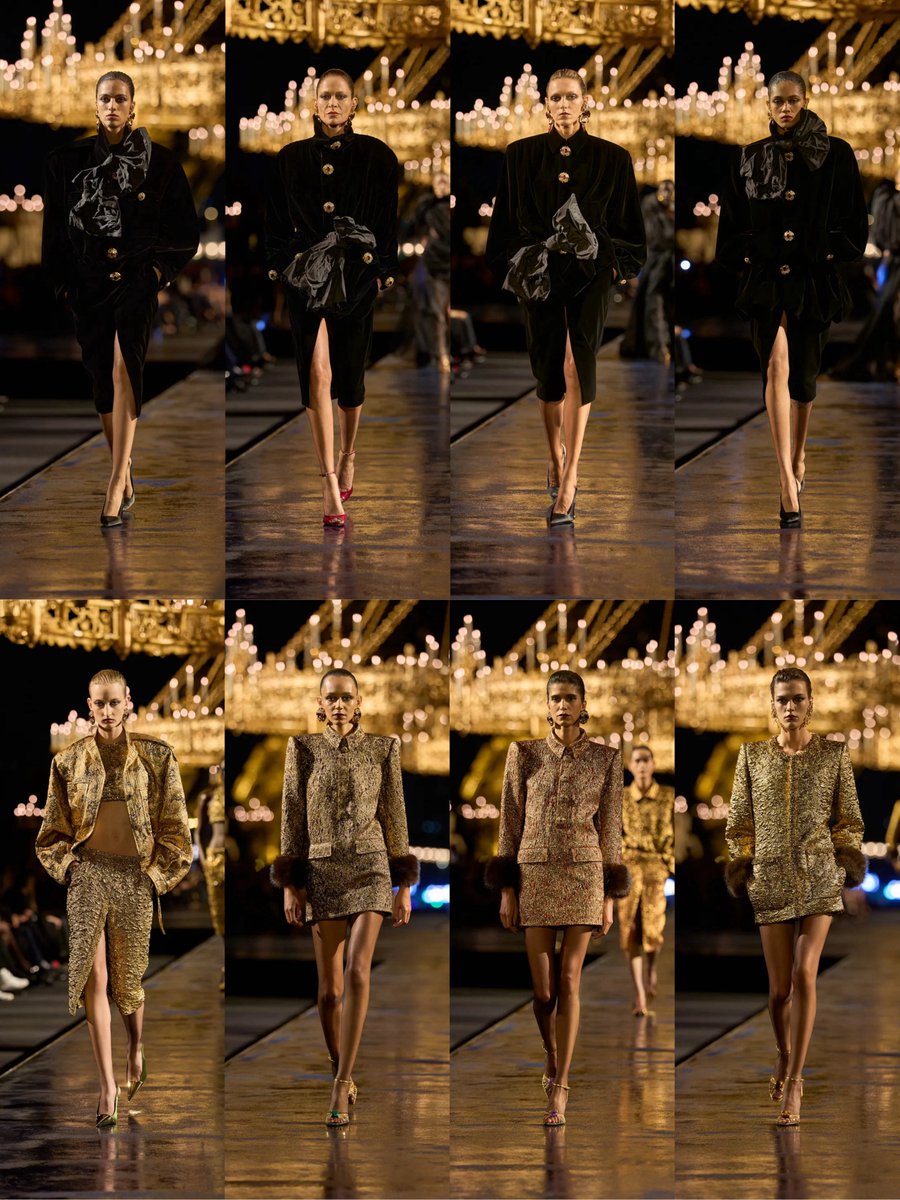 ship_gq's tweet photo. Saint Laurent ss27 by Anthony Vaccarello… the Midas touch ⚜️ https://t.co/JQ0D9SkWgN