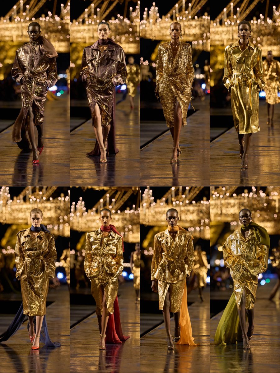 ship_gq's tweet photo. Saint Laurent ss27 by Anthony Vaccarello… the Midas touch ⚜️ https://t.co/JQ0D9SkWgN