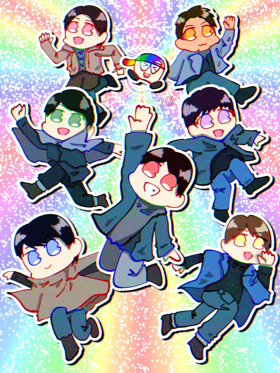 Westyotsuba's tweet photo. 過去絵再掲〜
これからも応援するぞ！！！！！！！🌈ᵕ̈*
 #WESTꓸ https://t.co/iZWmJGz5To