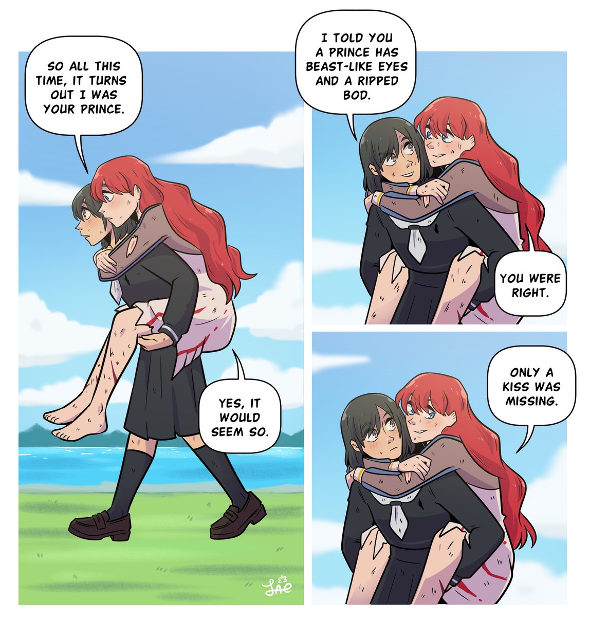 JaelynGs's tweet photo. All this time || Todo este tiempo

Minicomic LaraMari 🐟🥊

#laramari #goodbyelara #さよならララ https://t.co/9NXxR99Ztt