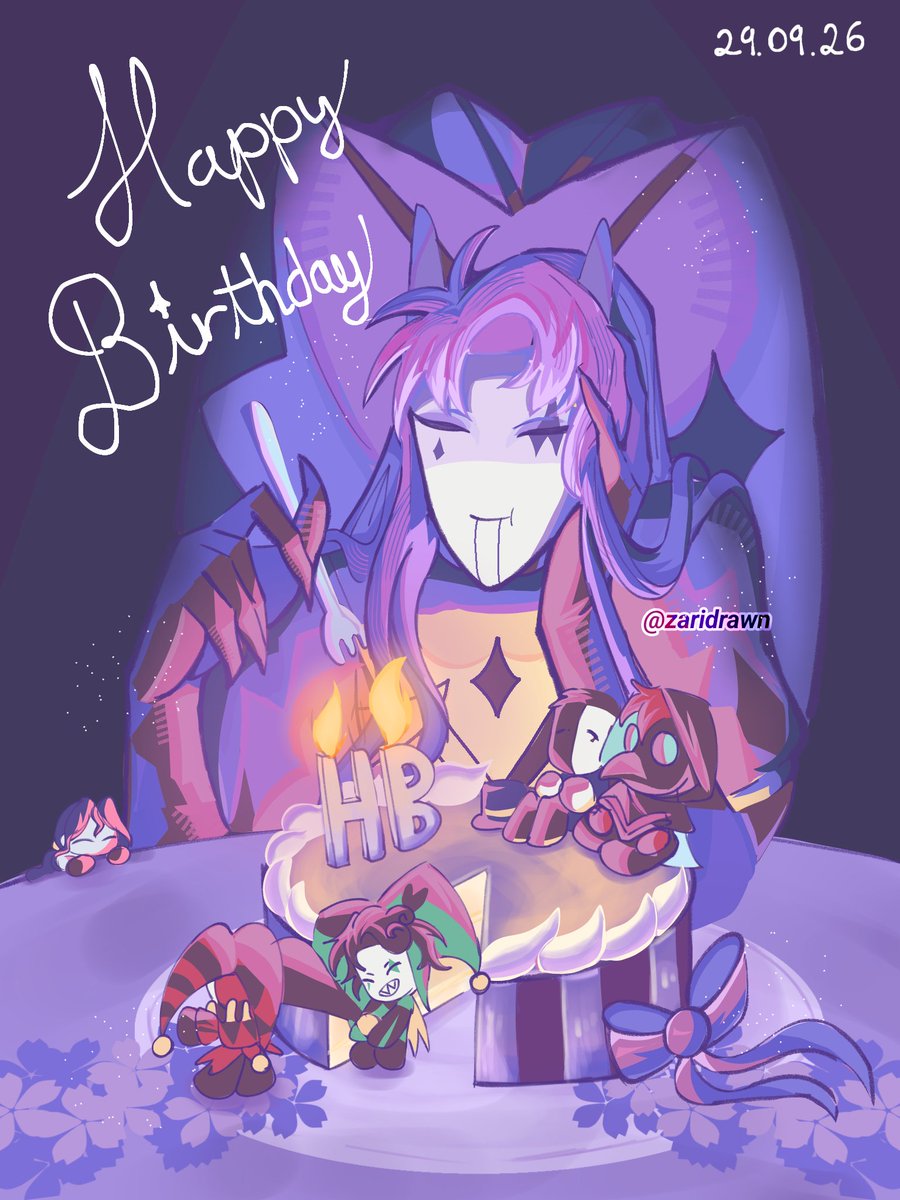 zaridrawn's tweet photo. Happy birthday, Jester. It's still the 29th here, hope I'm not too late though. #thefreakcircus #Jester https://t.co/Itefhg0fNz