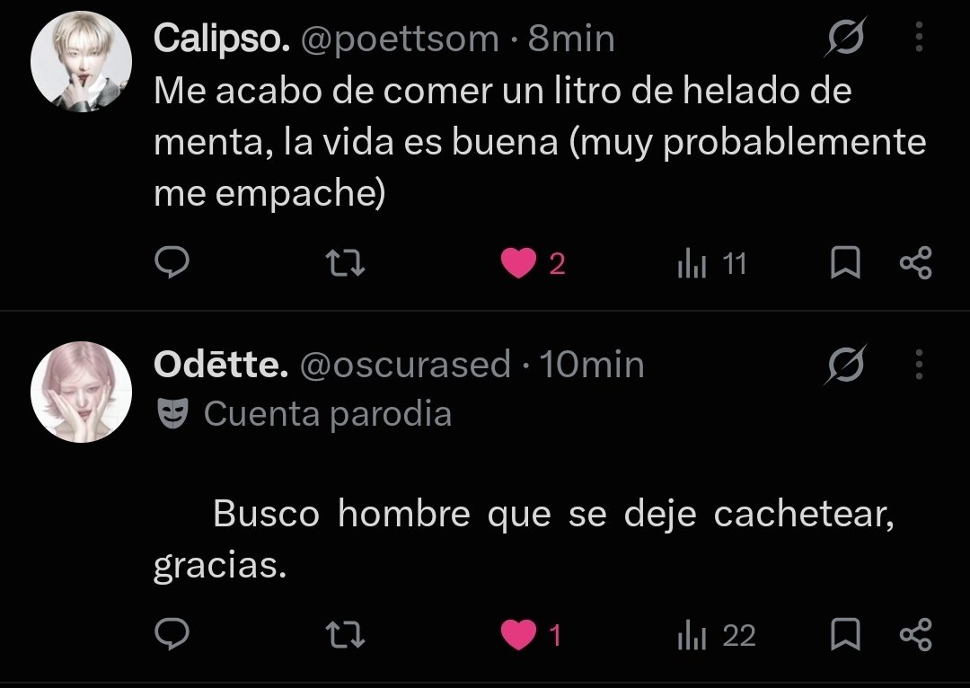ocenshark's tweet photo. No sí, tengo un tl variado.. 🚶🏻‍♀️🚶🏻‍♀️ https://t.co/rT5FlDYKnk