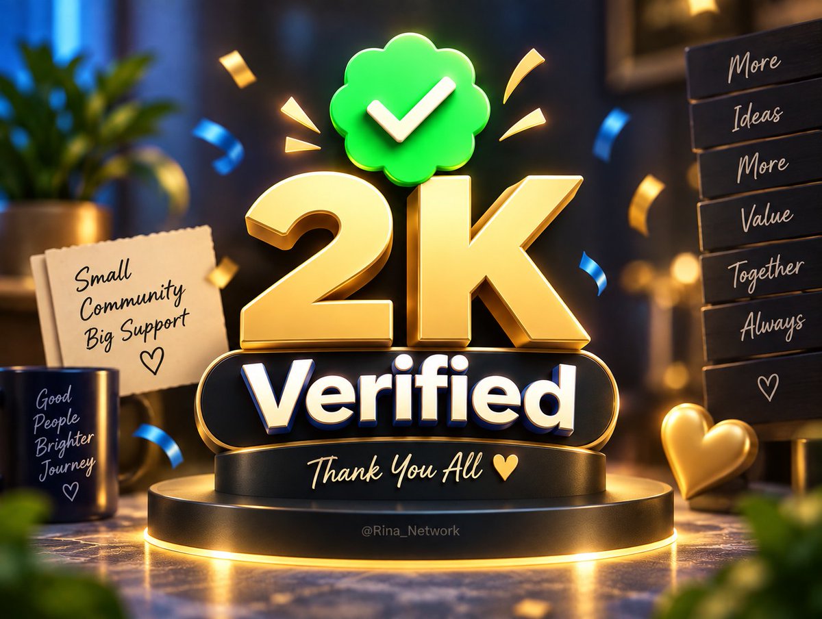 Rina_network's tweet photo. Looking for 2K verified connections ??

Say " HI " ☝️✅📢

Let's grow the community together 🚀 https://t.co/A67wWENiNK