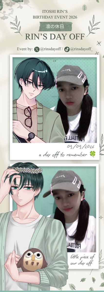evestar_'s tweet photo. ikutan dehh.. selfie with husbu kesayanganku Itoshi Rin🫶

*editanku berantakan🥲
@rinsdayoff #RinsDayOff2026 https://t.co/MXwNy2ICwh
