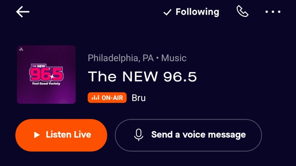 RSonRadio's tweet photo. 📻 The NEW 96.5, Philly 📻

☎️ Studio Hotline: 844-966-5965

📬 https://t.co/sLTdNxM4PQ

🎙Audacy app mic request:
 https://t.co/vJpOOD8A13 https://t.co/puDuTeYHYh