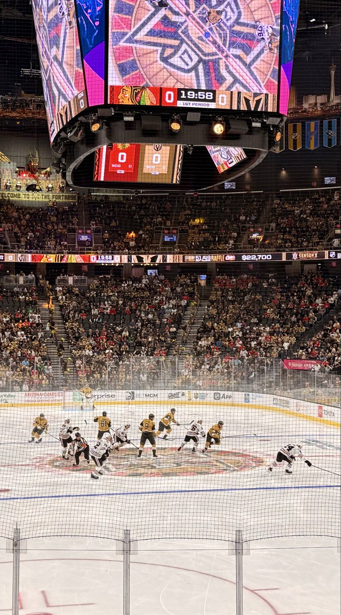 jameslavish's tweet photo. Hockey season is underway in Las Vegas. Go Knights. https://t.co/onP85zZbj0