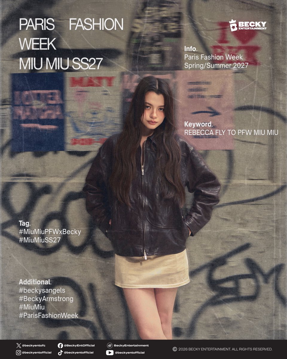ArachonCm's tweet photo. MIU MIU เป็นอีกแบรนด์ที่น้องเบคใส่แล้วนี่ชอบมาก แบรนด์ที่ขี้เล่นตามเทรนด์ หวาน เซ็กซี่ ขี้เล่น และเท่ได้ ซึ่งน้องเบคใส่ให้เห็นในหลากหลายสไตล์อยู่บ่อยๆ เริ่ดเลยละ ✨

#MiuMiuxBecky #MiuMiu
#beckysangels #BeckyArmstrong https://t.co/jgOmXslmeA