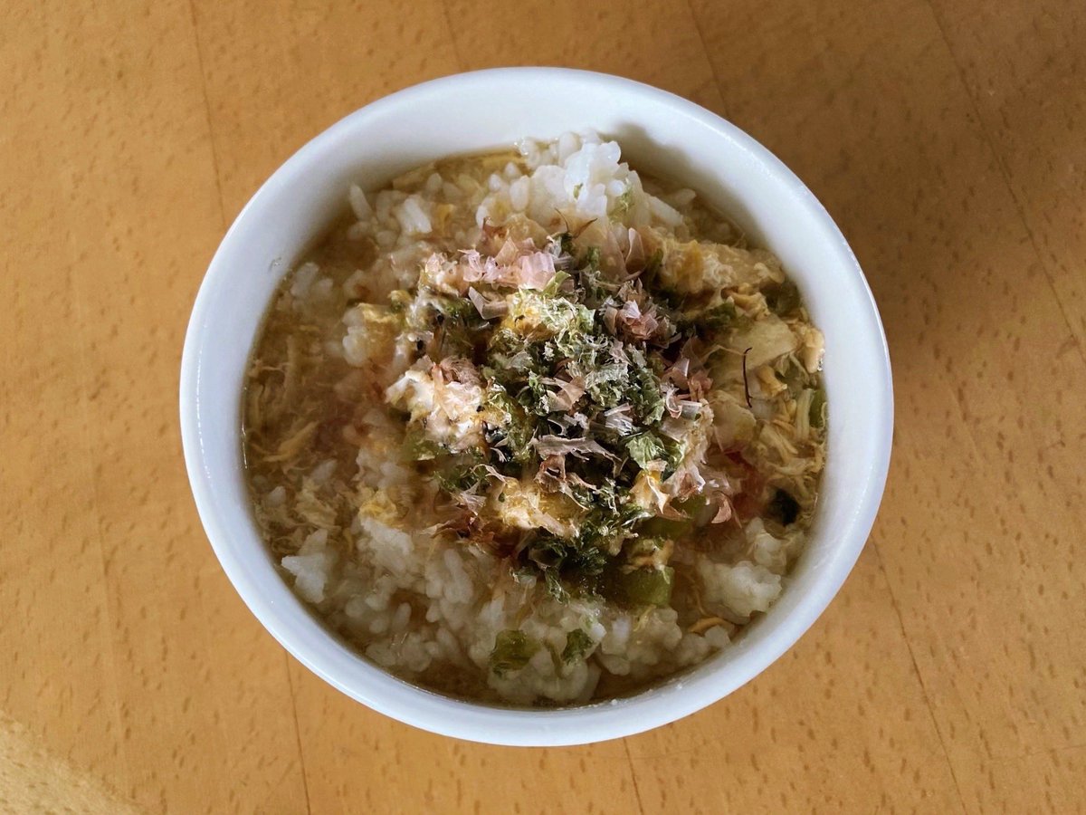 arata_sprite's tweet photo. 今朝のおじや
おなかはまだすいてない♪ https://t.co/gc2L5zuveI