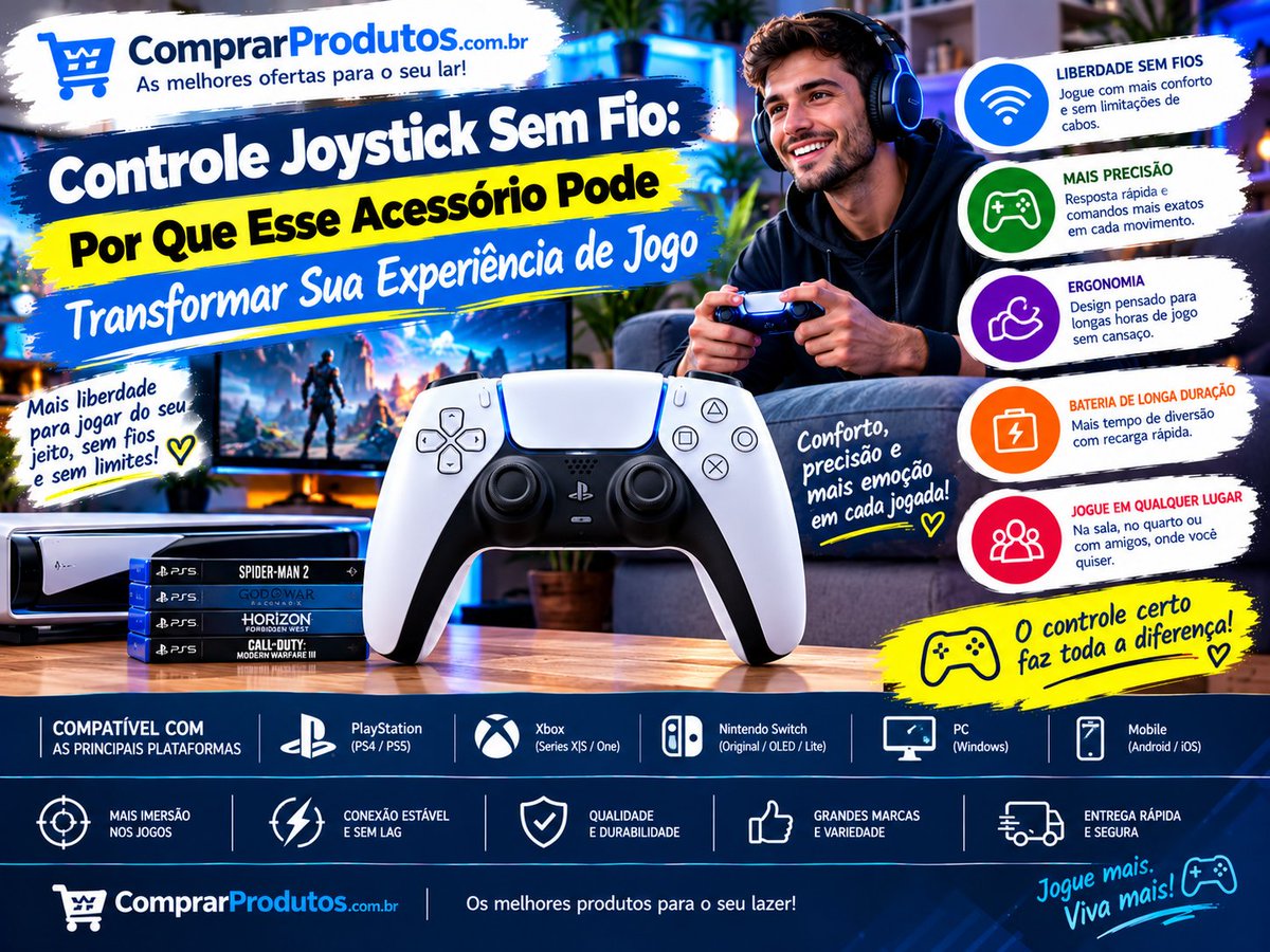 tecmarcos's tweet photo. Controle Joystick Sem Fio: Por Que Esse Acessório Pode Transformar Sua Experiência de Jogo https://t.co/9s9QCnsZww https://t.co/EeuQAsBMQx