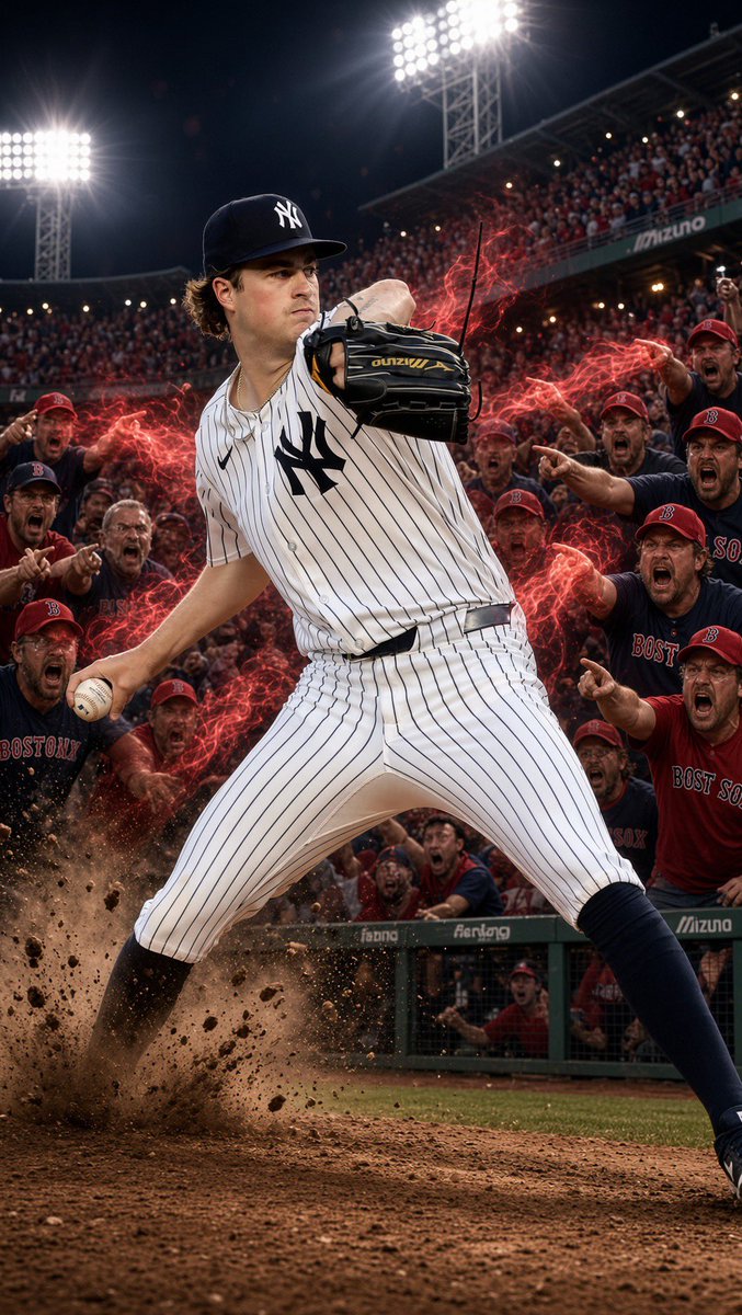 BoscoBrew's tweet photo. <FUELED BY BOSTON’S HATE~

Another absolutely DOMINANT performance by Cam Schlittler!!
#Yankees #NYY #Cam #KillaCam #Schlitty #NewYorkYankees #MLBPostseason https://t.co/uPaiZNPVvG