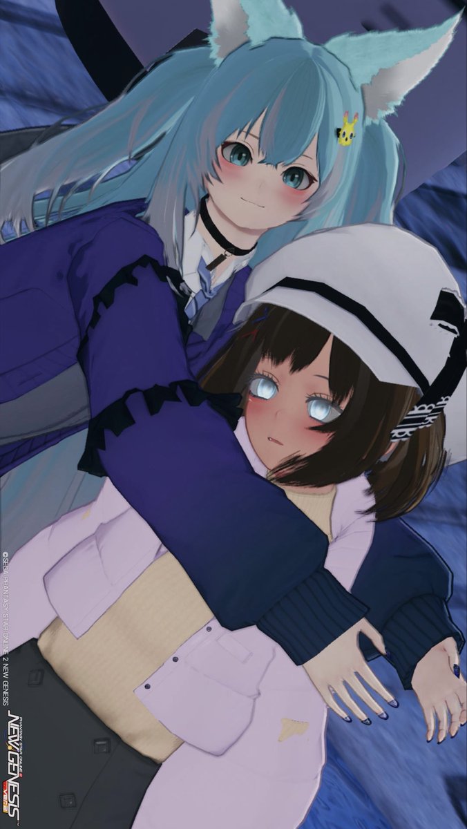 Iwo_ship5's tweet photo. お昼〜
これは偽物さんが撮ってくれたベストショット！　#PSO2NGS_S︎S https://t.co/PyYpUSzE0K