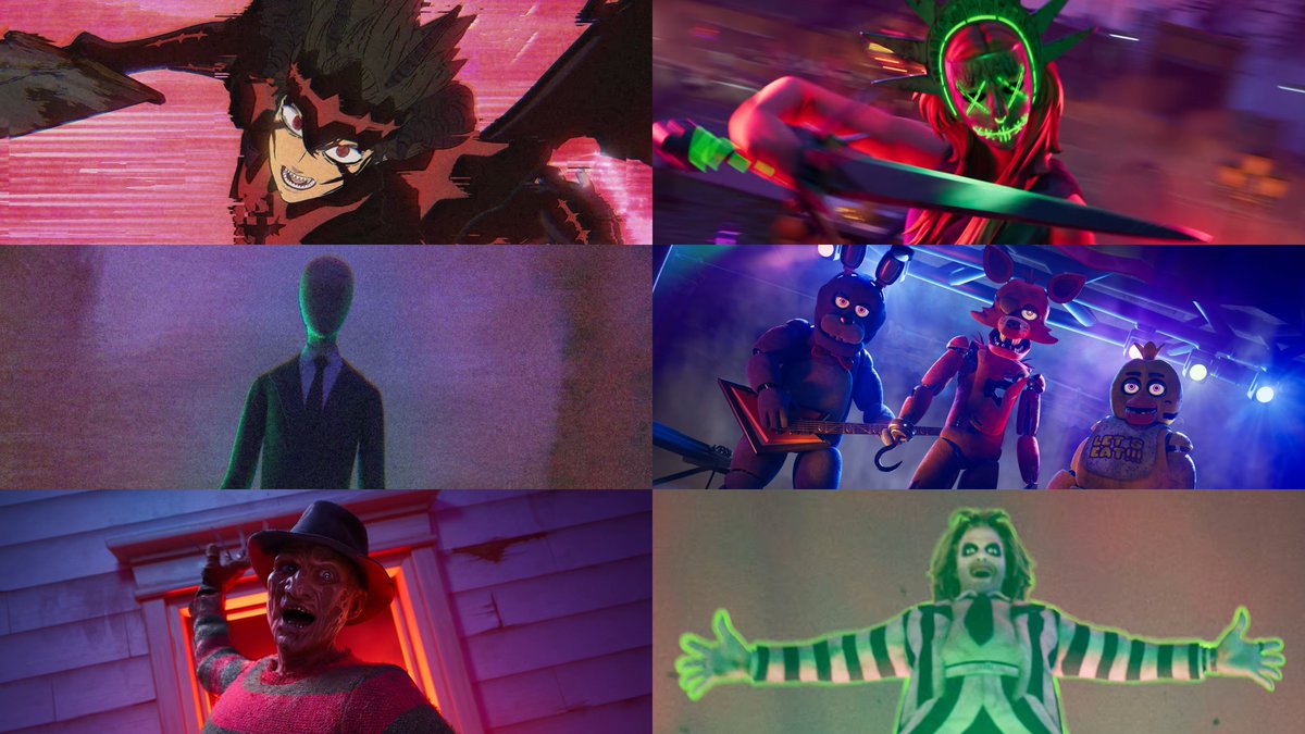ShiinaBR's tweet photo. FORTNITEMARES UPDATE DROPS IN 24 HOURS

MANY COLLABORATIONS
Five Nights at Freddy's, Obsession, Slender Man, Beetlejuice, The Purge, Black Clover, Freddy Krueger, and more

MAP UPDATES FOR BATTLE ROYALE
Freddy Fazbear's Pizzeria Landmark, Battlewoods Gravegate Update, and more

GAMEPLAY UPDATES
Animatronic Bosses, Unvaulted Halloween Items (e.g. Chainsaw, Witch Broom), Spooky Sprites, Match Overrides, Likely "One Wish Willow" Item, Possible Horde Rush Return, and more

OTHER CONTENT
Updates for the new Kado Thorne set, New content for LEGO Odyssey Batman, Gold Punk Promo Skin (Oct 2), Osric the Uninvited Halloween Crew Skin in 16 hours, and more