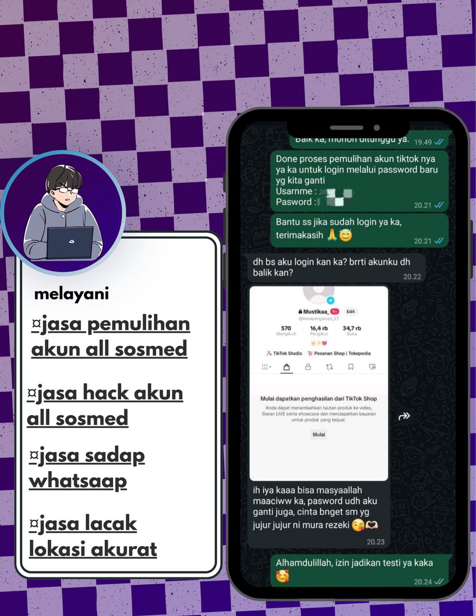 caandyui's tweet photo. All JASA RECOVERY AKUNN😻

📩JASA HAPUS AKUN 
📩JASA PEMULIHAN DAN BALIKIN AKUN LUPA PASWORD/KE HACK
📩JASA LACAK LOKASI
📩JASA SADAP WA
📩JASA LACAK HP HILANG BY NO HP/IMEI
📩JASA HACK/PEMULIHAN AKUN (EMAIL,IG,WA,TWITER/X, FB,TIKTOK)
 
☎️cek wa di bio fast respon☎️ https://t.co/UII2vGVWYR