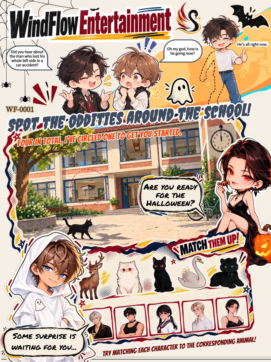 mingyun2026's tweet photo. Fresh stories every week—follow and subscribe to stay in the loop! 
🎃 Halloween is coming! What are you dressing up as — a vampire or a ghost? 
🔍 Something’s off… Can you spot all four oddities? This issue’s editor: SolsolSource: Mr. Wenfu C.
#Halloween #GameCommunity https://t.co/jZKi4HTgOr