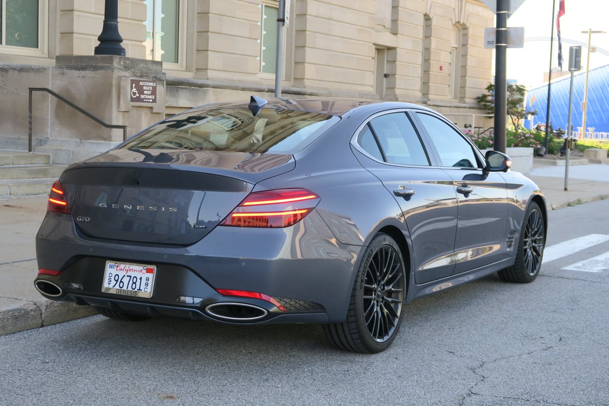 TechMobilityPod's tweet photo. Genesis G70: Lust Meets Logistics.

An upscale cabin tempts. Rear-seat space raises questions. My 2026 Genesis G70 Prestige Graphite review on TechMobility Topics asks: Does this luxury sport sedan fit your life?  Click on the link to learn more. 
https://t.co/PjNOCWazas
#GenesisG70 #CarReview #GenesisMotorAmerica #TechMobilityPod #Luxury #cars