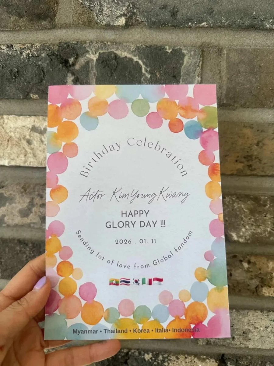 kykglobalglory's tweet photo. Our Fourth Support ๐
January 11, 2026
Glory Day ์ฐ๋ฆฌ ๋ฐฐ์ฐ์ ํ์ ์ผ ๐๐
์์ผ ์ด๋ฒคํธ๋ก ์ค๋นํ
๋ช
๋์ก์ถ ์์์ ๋ฐฐ์ฐ๋์๊ฒ ๋ณด๋ด๋๋ ธ๋ค.
๐ฒ๐ฒ๐น๐ญ๐ฐ๐ท๐ฎ๐ฉ๐ฎ๐น
#KimYoungKwang #๊น์๊ด
#globalglory https://t.co/efDUQUFEUi