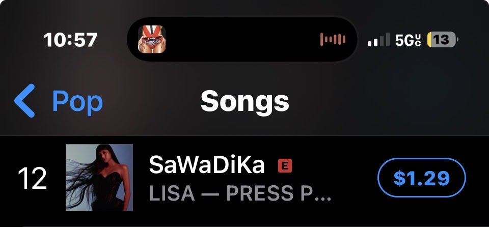 godislaIisa's tweet photo. SaWaDiKa is now #12 on U.S. iTunes Pop Songs! This sales boost could help extend its Billboard Hot 100 run and bring Lisa closer to breaking the longevity record https://t.co/nR1q6ZN0PC