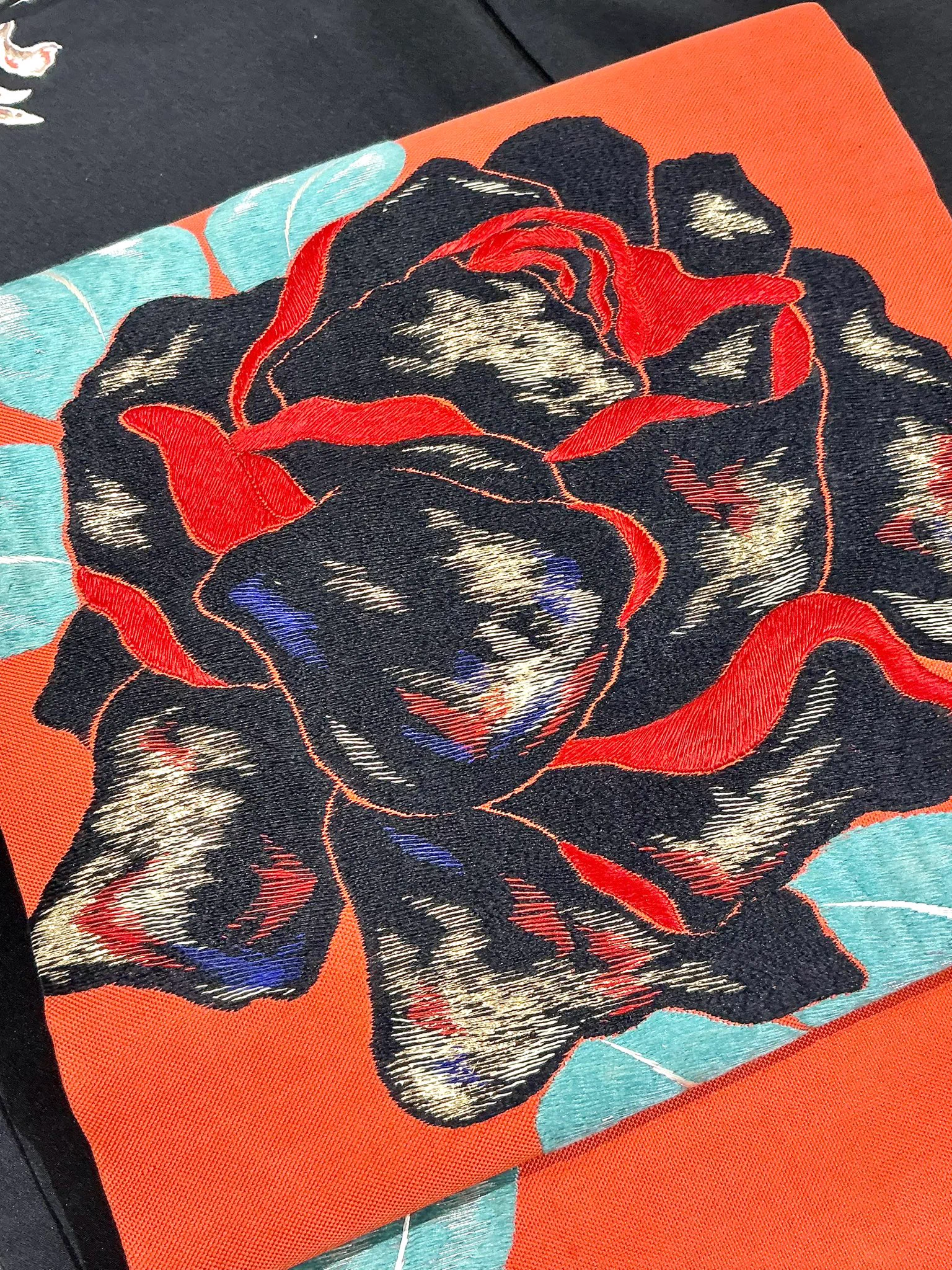 異国情緒溢れるレトロな欧文デザインのアンティーク名古屋帯 kimono tento on X: 