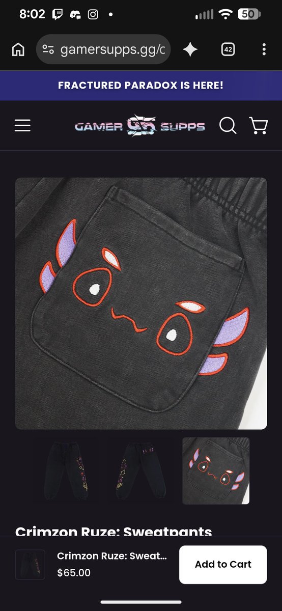 mendingRoon's tweet photo. John GamerSupps if you can hear me. Please collaborate with the other red guy. Imagine machiroon pants like these. https://t.co/1mNfZXJEcV