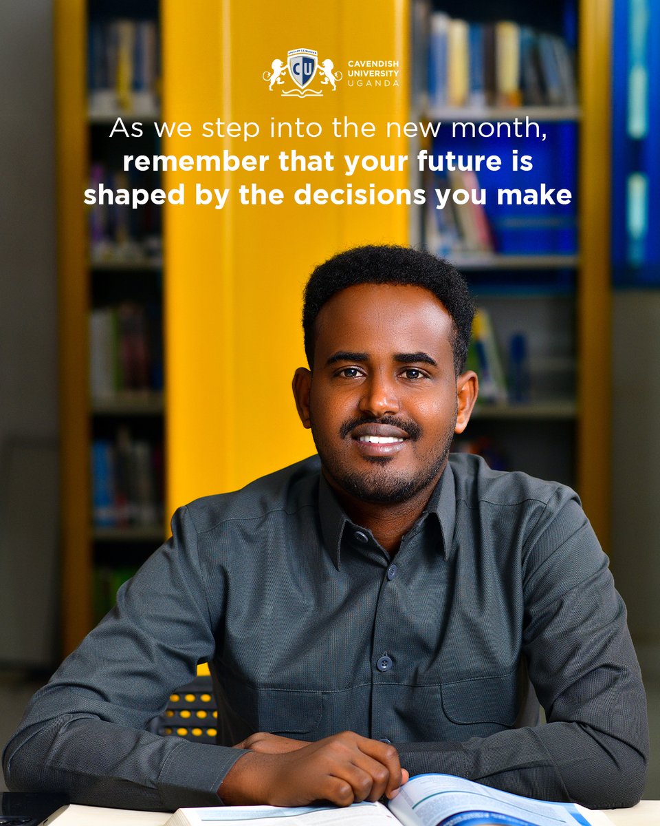 CavendishUg's tweet photo. Another month of hard work, learning, and growth in the books. As we step into the new month, remember that your future is shaped by the decisions you make today. Ready to join our community of achievers? Send us a message now.
 Have a great day, Pioneers.

#SuccessBeginsAtCavendish #TeamCUU