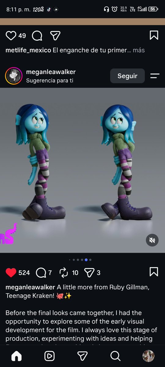 Indig0drag0n's tweet photo. I found this image on Instagram, and I'm not going to lie, this #RubyGillman design would be perfect for a hypothetical 2D #TeenageKraken series https://t.co/uA1fDhJ0Mw