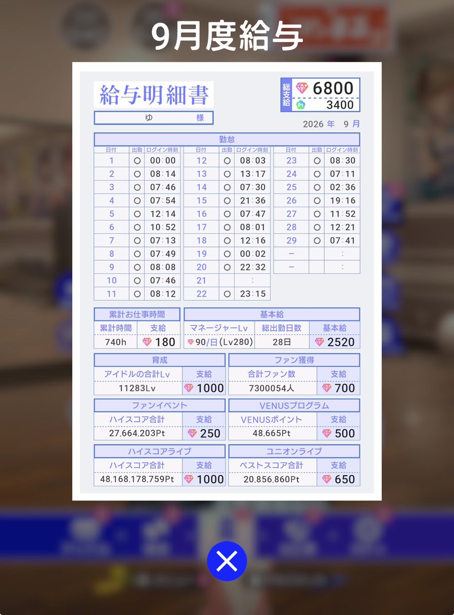 YuMeMeMeMe55's tweet photo. 一日ログインできてなくてごめんユイ https://t.co/ICbTuiTrpF