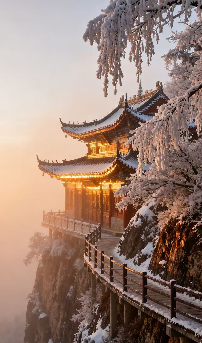 Hildafortuna6's tweet photo. [A poetic scene unfolds: the ancient俳漳阶 is draped with mist, and the sun’s gentle glow袒s a faint luster, as the steps quietly witness the quiet and beautiful moments of the world.]， https://t.co/lPJVrEO95h