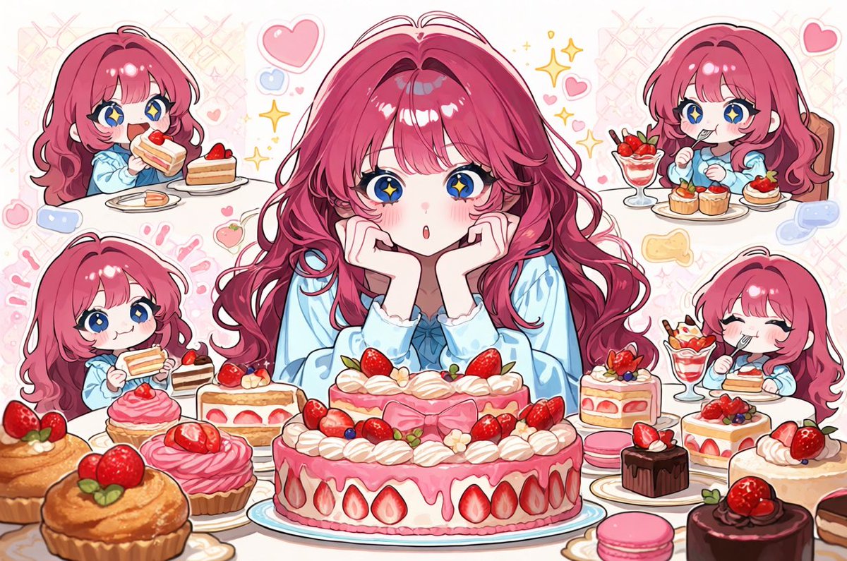 nanacl0's tweet photo. お借りしました🙇🍰🙇

いっぱい食べる子………ﾀﾞｲｽｷ…………💌
3枚目はちびちゃんがケーキになりかけてて🧁𝓼𝓸 𝓬𝓾𝓽𝓮... https://t.co/DLhRlQoV9q