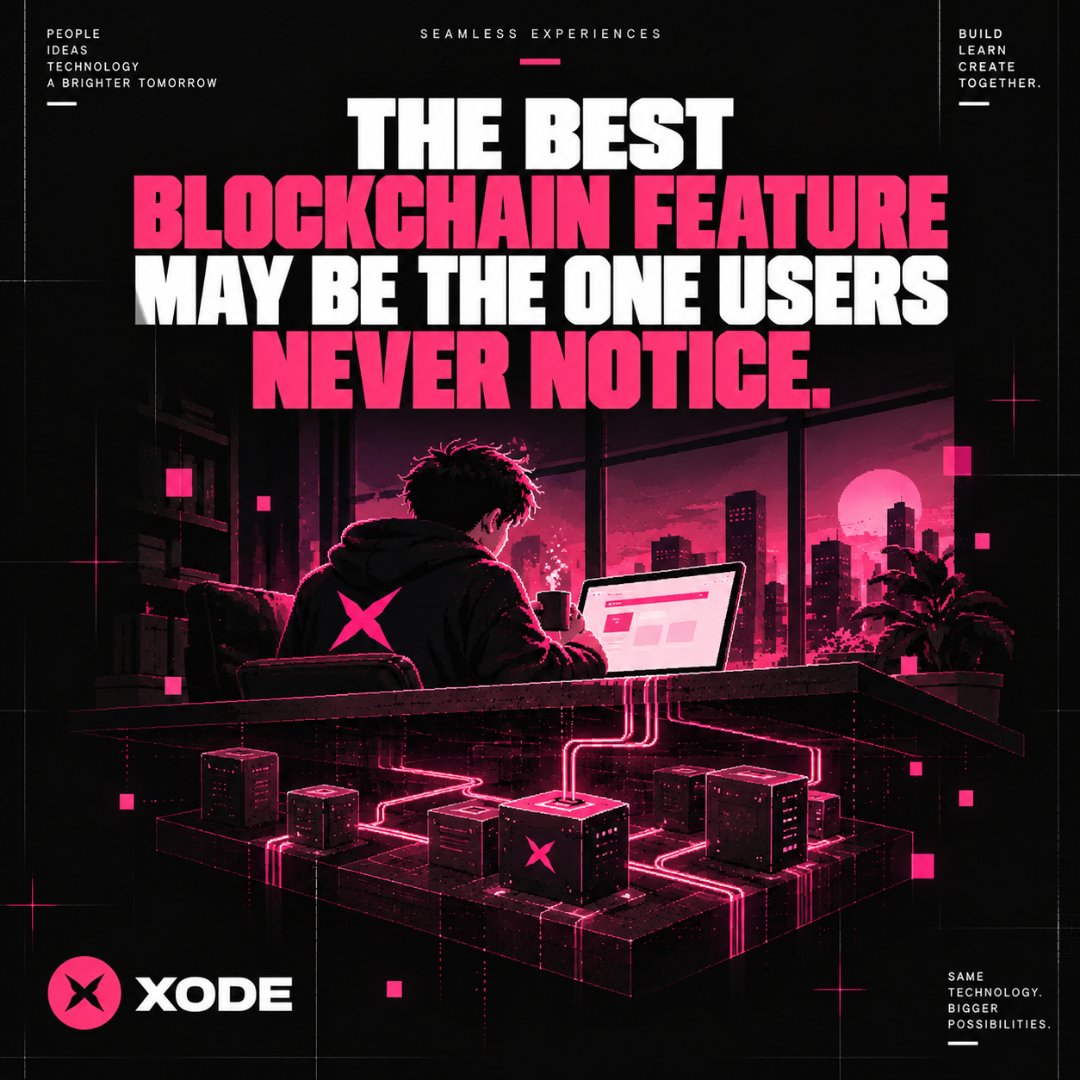 XodeNet's tweet photo. The best blockchain feature may be the one users never notice

Connect invisible infrastructure to seamless UX.

What should XODE build toward next?

#XODE #Web3 #Blockchain https://t.co/kjkYdu23c6