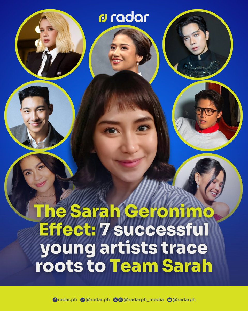radarph_media's tweet photo. Years after “The Voice of the Philippines” and “The Voice Kids,” Sarah Geronimo’s former artists continue to make noise across OPM, television, and entertainment, making her track record as a coach worth revisiting.

Team Sarah has included names such as Morissette, Klarisse de Guzman, Jason Dy, Lyca Gairanod, Darren Espanto, Kyle Echarri, and Zephanie Dimaranan. Billboard Philippines previously identified the same artists among Geronimo’s notable mentees.

“In fairness naman sa talent-spotting instinct ni Sarah, may vision siya sa pagpili ng artists,” one supporter said.  

Another fan wrote, “Madalas nakukuha niya mga versatile vocals e.”

With several former Team Sarah artists now appearing in the same entertainment spaces, one fan even asked, “Bakit ‘di kaya mag-concert Team Sarah ‘no?”

Not all of them won their respective seasons. Some were runners-up, semifinalists, or eliminated before the finale. Yet their careers continued, with several building names for themselves in music, acting, television, and digital entertainment.

Perhaps that is the more interesting measure of Team Sarah: not how many trophies her artists took home, but how many names remained after the competition ended.

Sarah herself once said her focus as a coach was simple: “Gusto ko mag-focus sa talento mismo.”

More than a decade later, her former artists are still giving audiences a reason to remember the team that first brought them together.

(✍️: Denchelle Castro)

#radarPHEntertainment #radarPHd