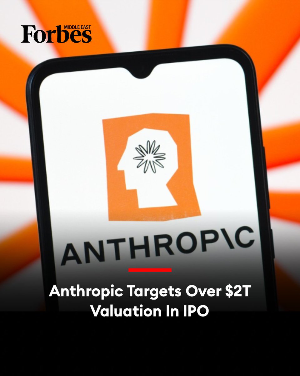 Forbes_MENA_'s tweet photo. Anthropic is reportedly seeking a valuation above $2 trillion despite billions in losses and hundreds of billions in future AI infrastructure commitments.

#Forbes

For more details: 🔗 https://t.co/Ra5uJWi5OC https://t.co/GzHaJmtEtl