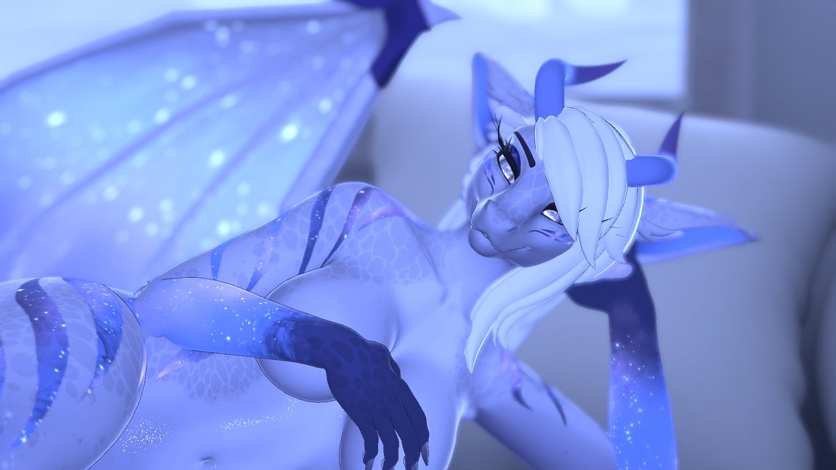 NynkeVr's tweet photo. Now this is even more comfy than no pants after a long day 😈 #furry  #vrchatfurry https://t.co/gq8HVXOE25