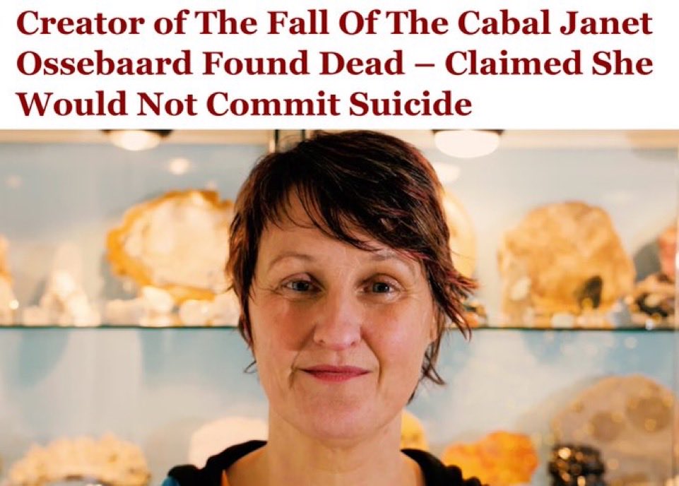 DeepLeaksHQ's tweet photo. Remember Janet Ossebaard? The fearless Dutch researcher who dove headfirst into the deepest rabbit hole and dragged the global elite’s darkest secrets into the light.

In 2020 she dropped the bombshell documentary series “The Fall of the Cabal”, a relentless exposé that later expanded into over 30 parts. Janet didn’t hold back. She exposed the full spectrum of hidden control: central banks, shadow governments, media manipulation, and satanic networks at the highest levels.

But the part that hit like thunder? PIZZAGATE. In the explosive “Children, Art & Pizza” section, she laid bare what she called a worldwide child trafficking and ritual abuse machine. Coded symbols, elite “pizza parties,” disturbing “art,” underground networks, and patterns linking politicians, Hollywood, royalty, and billionaires to horrific crimes, including adrenochrome and satanic rituals. She backed it with documents and survivor testimonies that woke millions up to the nightmare.

Her calm narration made the unthinkable impossible to ignore. The series exploded across Bitchute and Rumble, fueling the Great Awakening like few others.

Then the tragedy. In late 2023, after publicly stating she would NEVER commit suicide, Janet was found dead in Sweden. Official ruling, overdose.

Janet risked everything to expose the monsters and fight for the children. Her work lives on.