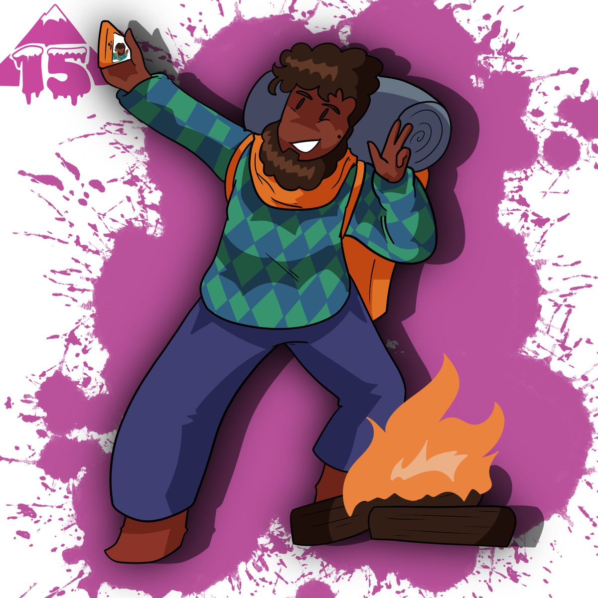 Hercu_ra's tweet photo. Day 15 of drawing a Hispanic/Latino character every day in HHM is Theo from Celeste! Damn I gotta finish this game…  Halfway point attained! Just a reminder that I do do requests! (I might not do your request instantly, though.) Here’s hoping I even finish this thing ⚪️👨🍝 https://t.co/3B1Vvl2x5F