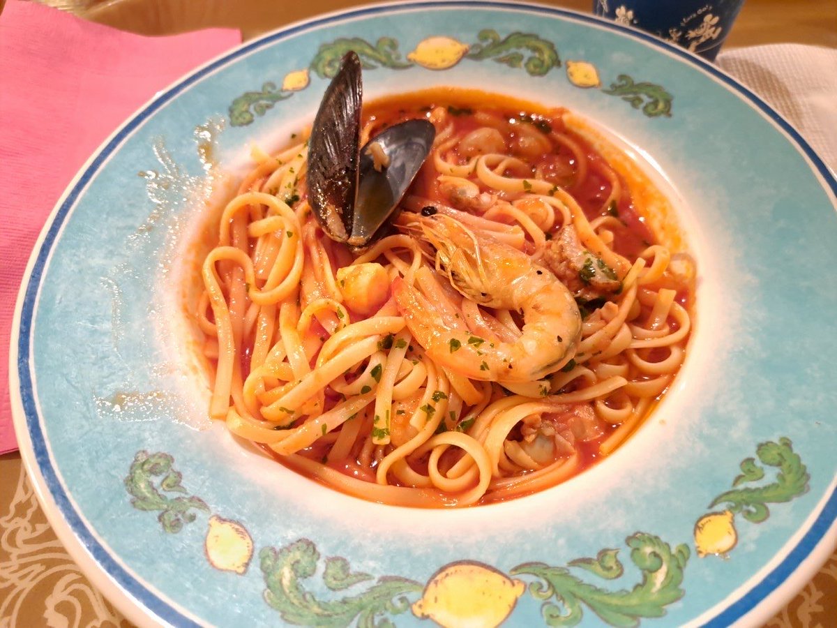 tomato06rice's tweet photo. @LINE_POP2_JP 魚介のトマトパスタです🍅🍝🦐 https://t.co/dFYd9nNXFw