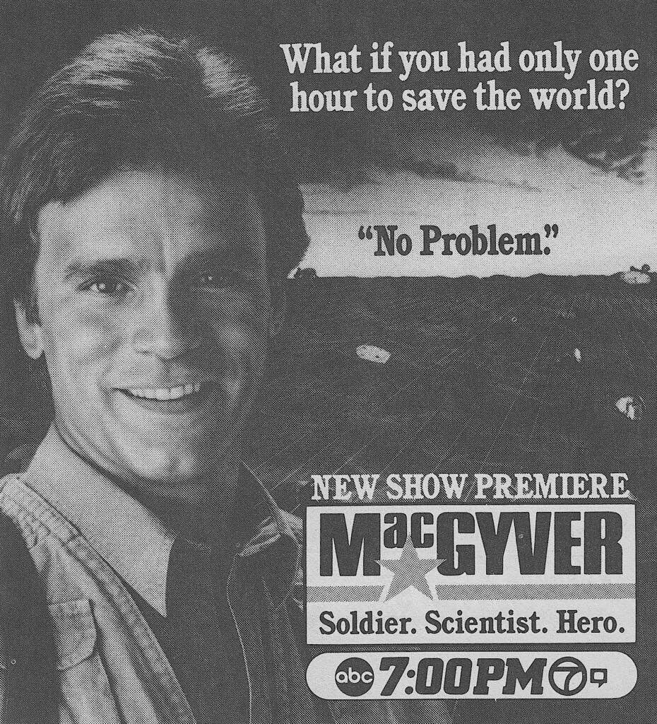 RetroNewsNow's tweet photo. 📺DEBUT: ‘MacGyver’ starring Richard Dean Anderson premiered 41 years ago, September 29, 1985, on ABC https://t.co/mJwXwSFKlM