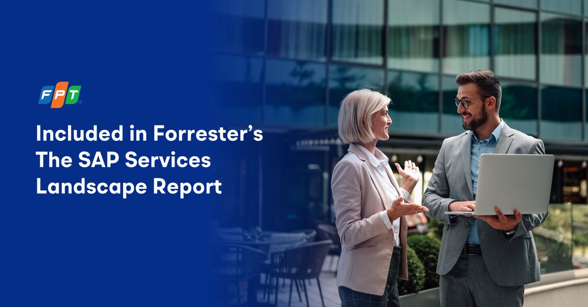 fpt_software's tweet photo. FPT has been featured among the notable providers in @forrester Research's The SAP Services Landscape, Q3 2026, reflecting our growing capabilities in delivering SAP services for complex enterprise environments. https://t.co/dyaScUvHTC https://t.co/vGBsB1Zl8t