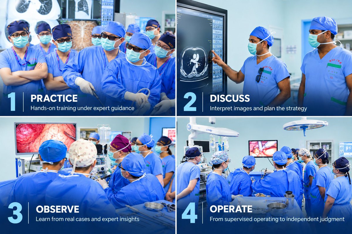 ITUSsociety's tweet photo. Watching surgery ≠ learning surgery. 🫁

Observe. Discuss. Practice. Operate.

Real surgical training begins when observation turns into action — and action into judgment.

Surgeons: what can’t be learned by watching alone?

#ITUS #ThoracicSurgery #SurgicalTraining https://t.co/5th9Px7M3b