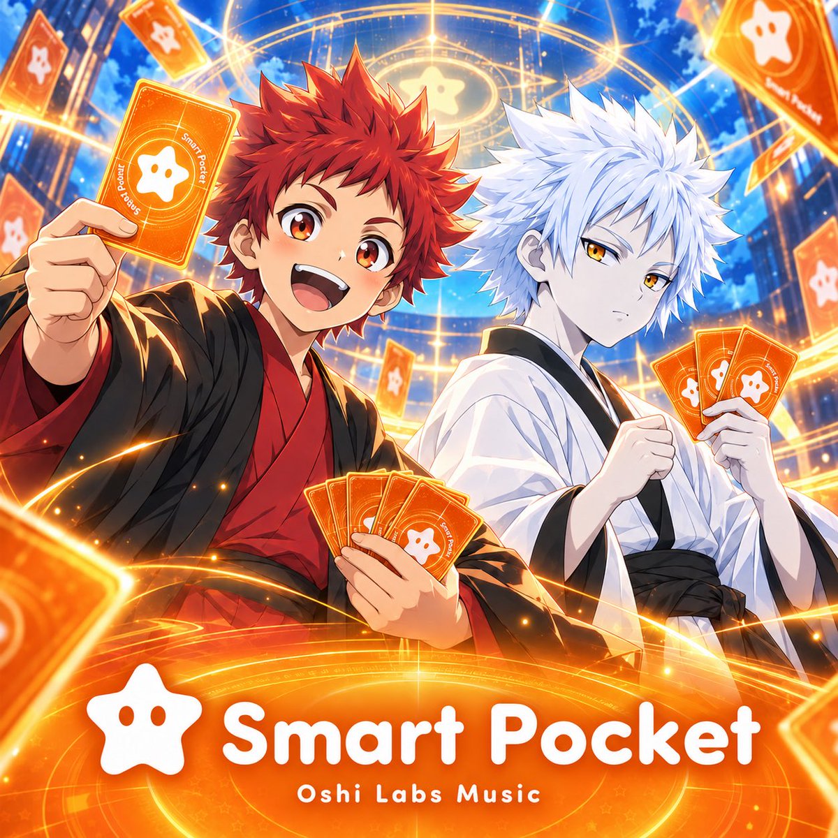 smapocke's tweet photo. Our official theme song, “Smart Pocket,” is out now from @oshilabs Music! To everyone collecting and battling with us: turn up the volume and enjoy the world of Smart Pocket through music! 

https://t.co/gGp0xsEWtG https://t.co/KTd3vjQo4v