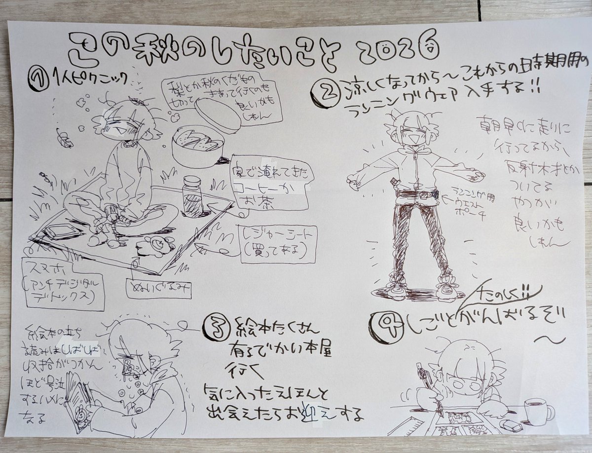 gogatsubyyyo's tweet photo. この秋のしたい事 https://t.co/xSDy1EWKMy