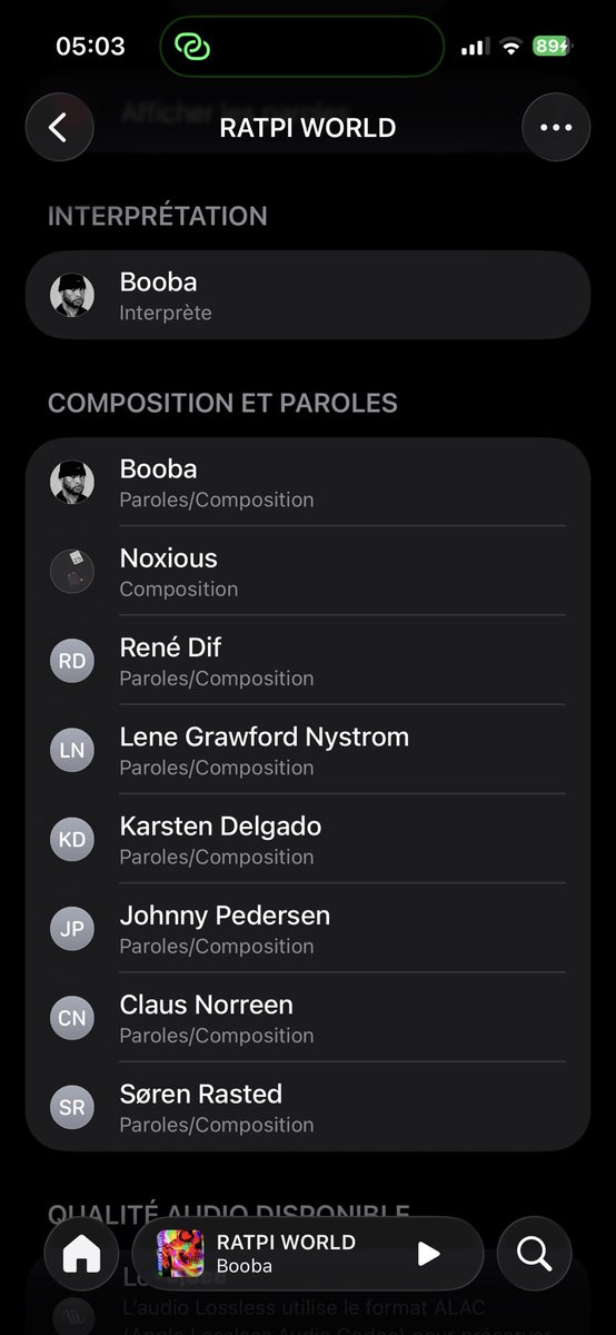 coucou9739's tweet photo. @ZombiOfficiel J’aime pas donner du gaz à un gros raté qui cherche l’attention de son chanteur favori (il te cala mm pas) mais quand on crédite correctement on crédite aussi les paroliers originaux du sample, comme Booba l’a fait sur Ratpi world en créditant chaque membre du groupe Aqua https://t.co/F5LuVIs9xd