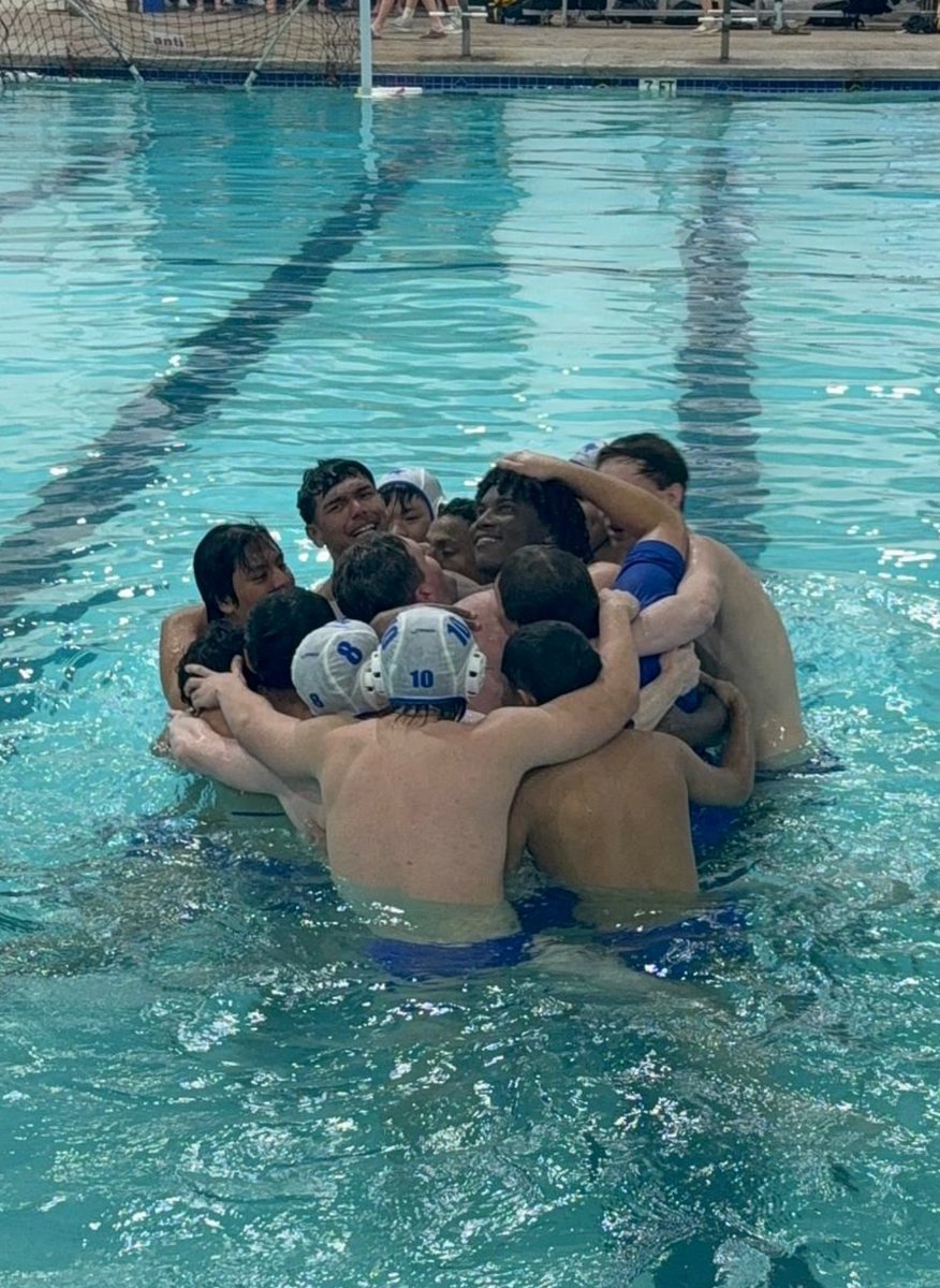 NFHS_TrueNorth's tweet photo. Introducing you 10-6A Boys Water Polo District Champions. Way to go fellas!  Congratulations. https://t.co/Xt8syPBaxd