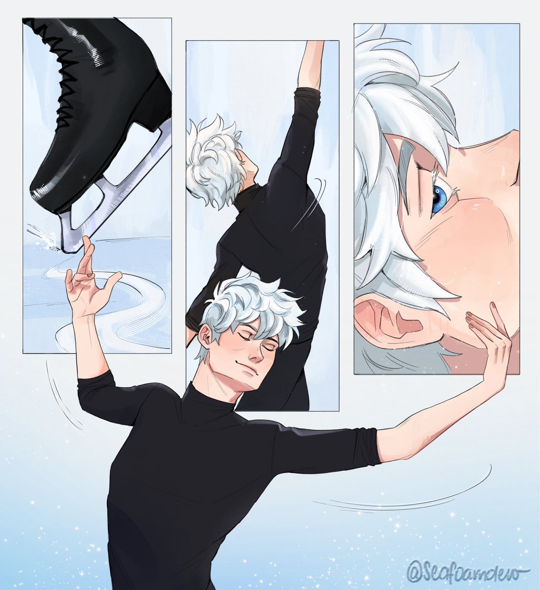 seafoamdew's tweet photo. An old request for a figure skater!Jack and an Ice Hockey player!Hiccup.

#hijack #frostcup #httyd #rotg https://t.co/VfGappNYnf