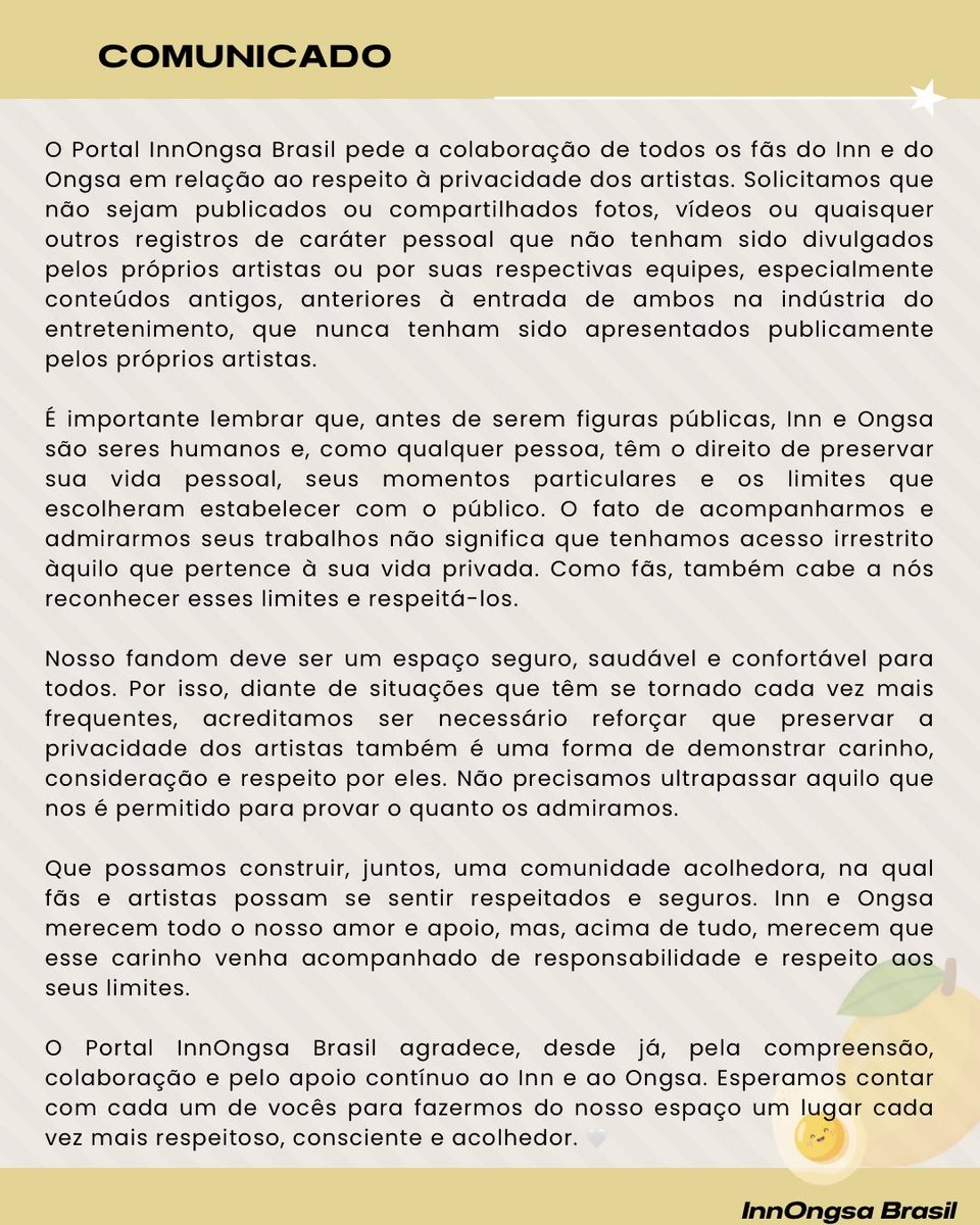 portalinnongsa's tweet photo. Lembrem-se de que, acima de tudo, eles continuam sendo seres humanos e merecem ter sua privacidade respeitada. Nem tudo precisa ser exposto ou explicado para o público.

#innjkrsn #ongsacelcius
#InnOngsa #อินองศา https://t.co/MVA6CxxUtH