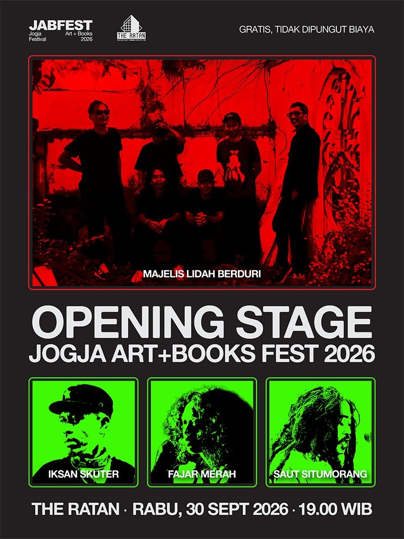 simelbi's tweet photo. datang ya nanti jam 19.00 di Jogja Art+Books Fest 2026 di The Ratan, YK

https://t.co/nD2EfD2oqC https://t.co/d5OMRQug7p