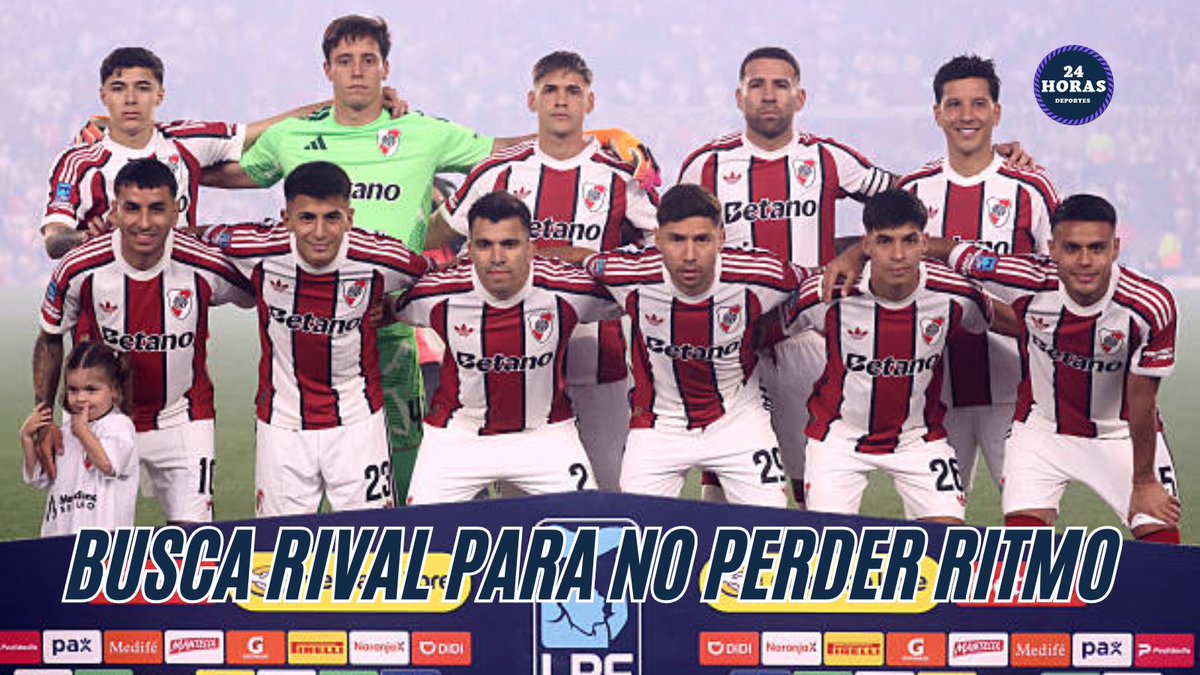 deportes24ar's tweet photo. ℹ️Informa @javigilnavarro que RIVER PLATE busca RIVAL para MANTENER EL RITMO FUTBOLÍSTICO.

🔎Esto se debe a que POSTERGÓ su partido vs Sarmiento que debía jugar el fin de semana para el 14/10 y su siguiente partido será ante Estudiantes (RC) el 10/10, ¡21 DÍAS DESPUÉS! de la derrota vs Huracán.