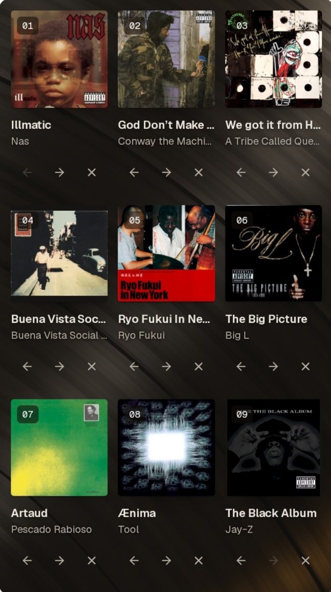 LeMujik14's tweet photo. Mis 18 discos favoritos actualmente https://t.co/06KKoiERP1